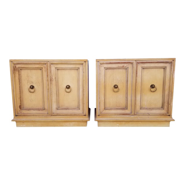 1960s Mastercraft Grand Rapids MidCentury Nightstands A Pair