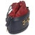 Contemporary Red Navy Calfskin Horsebit 1955 Drawstring Bucket Bag For Sale - Image 3 of 9