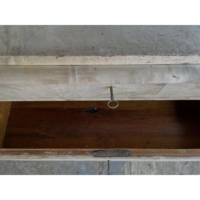 Ivory Antique Danish Biedermeier Bleached Maple Chest of Drawers, 1800s For Sale - Image 8 of 16