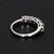 Contemporary 1.5ctw Natural Round Brilliant Diamonds in a Five-Stone Platinum Wedding Ring, Size 6.5 For Sale - Image 3 of 8