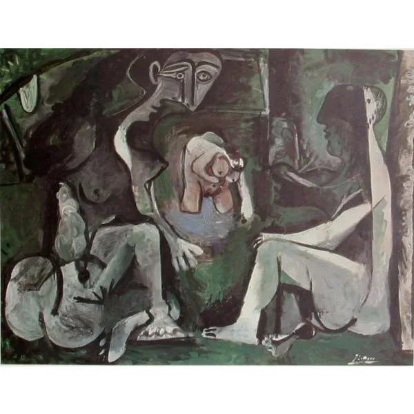 1980s "Le Dejeuner sur L'Herbe II" (Luncheon on the Grass) Lithograph After Pablo Picasso For Sale