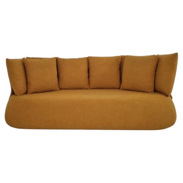 Fat Sofa in Mustard Bouclé Fabric from B&B Italia For Sale - Image 6 of 7
