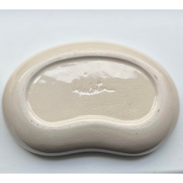 Contemporary 1970s Elsa Peretti for Halston Jumbo Lidded Ceramic Bean Dish For Sale - Image 3 of 8