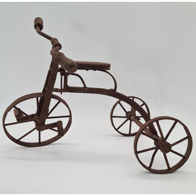 Vintage Miniature Metal Tricycles, 1970s, Set of 2 For Sale - Image 3 of 12
