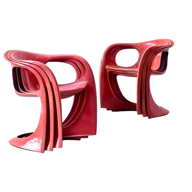 Casalino First Series Model 2007/2008 Armchairs by Alexander Begge for Casala, West Germany, 1975 For Sale