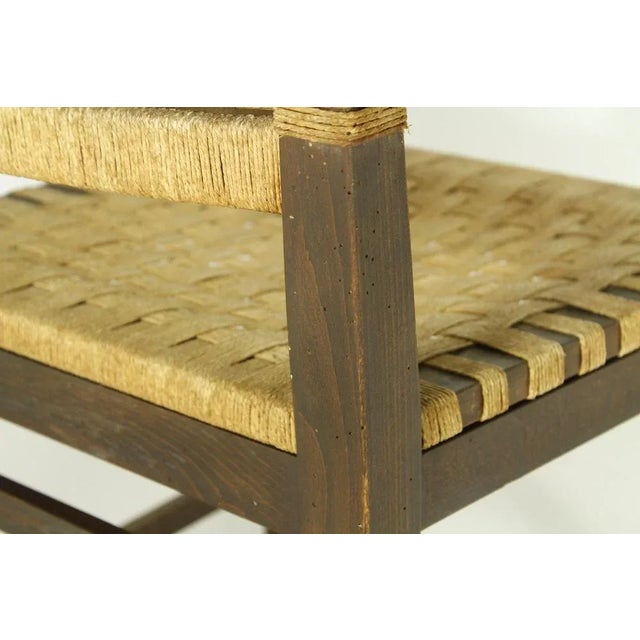 Thonet Set of Rope Chairs from Thonet, 1930s For Sale - Image 4 of 11