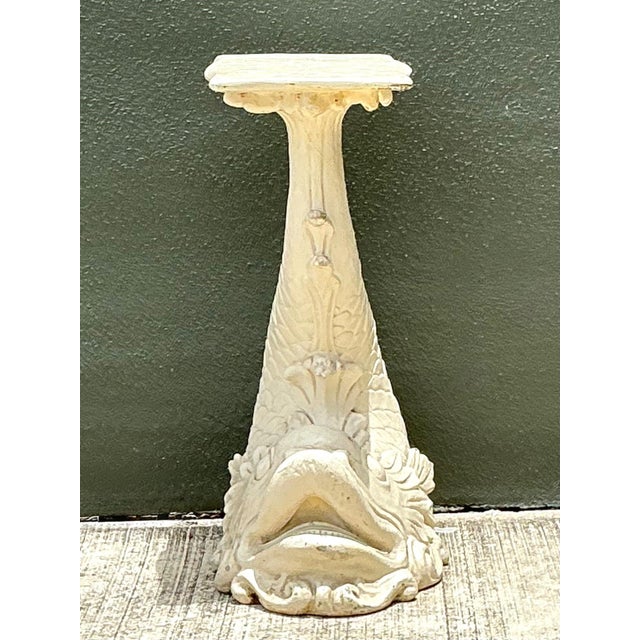 Vintage Ornate Fish Design Pedestal For Sale - Image 16 of 18