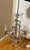 1920s 1920s Italian Iron and Crystal 4 Arm Chandelier With Crystal Fruits For Sale - Image 5 of 12