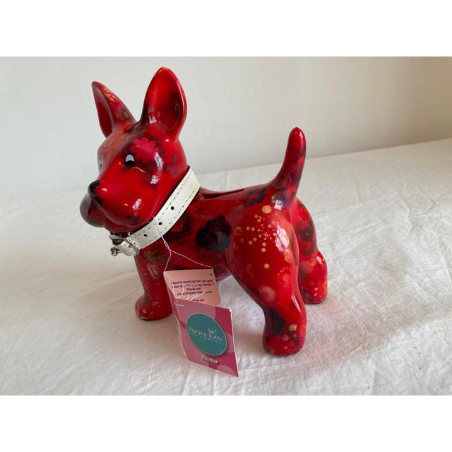 Vintage Ceramic Doggie Money Box For Sale - Image 4 of 4