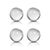 2.75-Inch Diameter Jacy Crystal Glass Balls, Set of 4 For Sale - Image 4 of 4