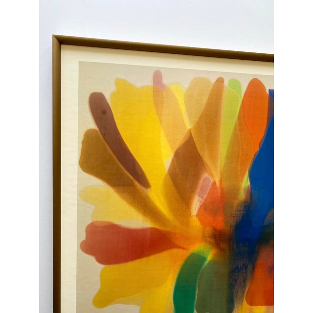 Various Artists Morris Louis Vintage 1992 Lithograph Print Mid Century Modernist Framed Abstract Expressionist Museum Poster " Point of Tranquility " 1959 For Sale - Image 4 of 14
