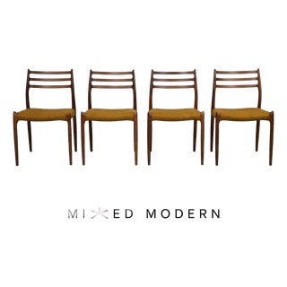 1950s Niels Moller Danish Teak Dining Chairs - Set of 4 For Sale