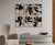 Set of 6 botanical illustration 11"x14" size. Open edition giclee prints by artist Anna Pepe. Elegant black leaves drawing...