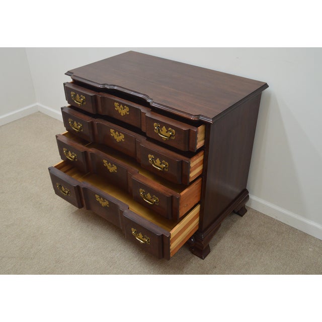 Ethan Allen Cherry Block Front Bachelor Chest Chairish