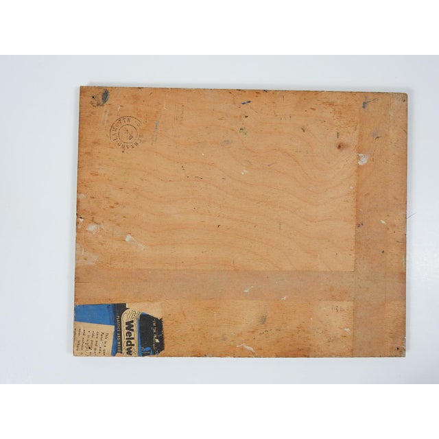 Pink Mid 20th Century Impressionist Cityscape Painting For Sale - Image 8 of 8