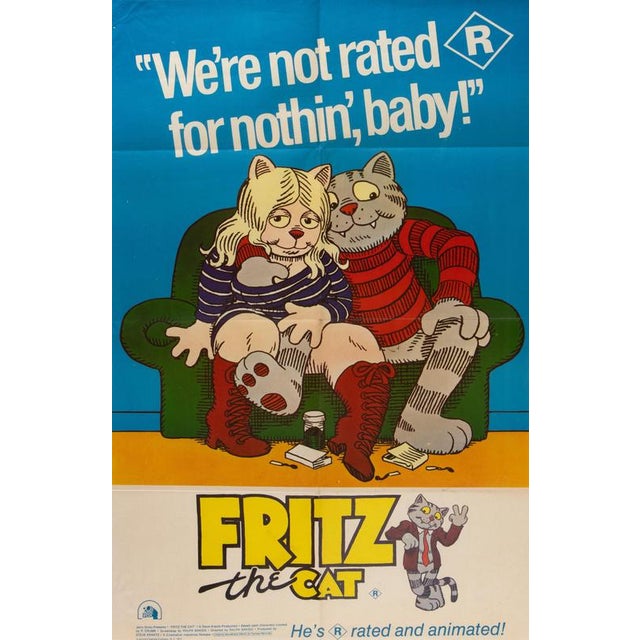 Vintage Fritz the Cat Poster, 1972 For Sale - Image 3 of 5