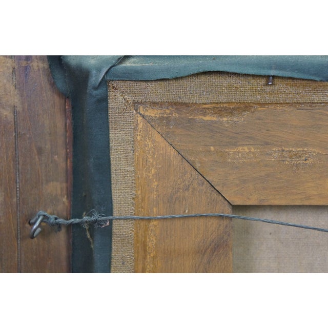 20thC Italian Oil Painting "Street Singer" R. Figarios Boy Guitarist Gilt Framed For Sale - Image 11 of 13