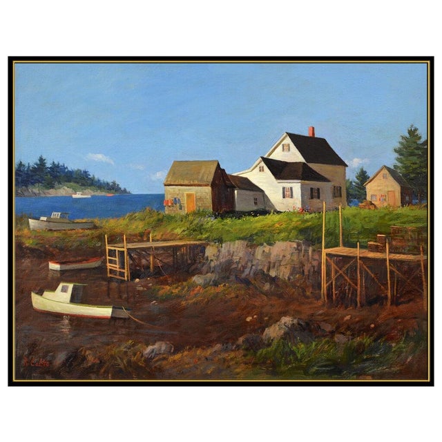 Realism Late 20th Century Tide Out, Rudolph Colao For Sale - Image 3 of 5
