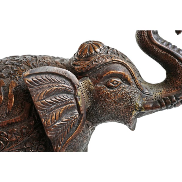 Antique Copper Elephant For Sale - Image 9 of 10