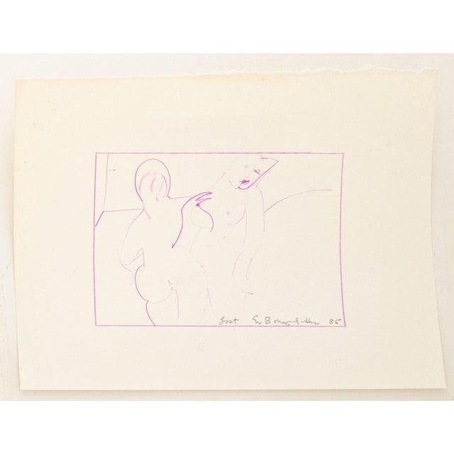 Eva Bouzard-Hui Surrealist Mixed Media, 11 For Sale - Image 12 of 15