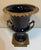 French 1990s United Wilson Porcelain Cobalt Urn Vase & Platform Base Gilt Bronze Mounts For Sale - Image 3 of 12