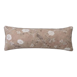 Erin Gates x Kassatex Darian Floral Lumbar Pillow Cover, 14" x 36" For Sale