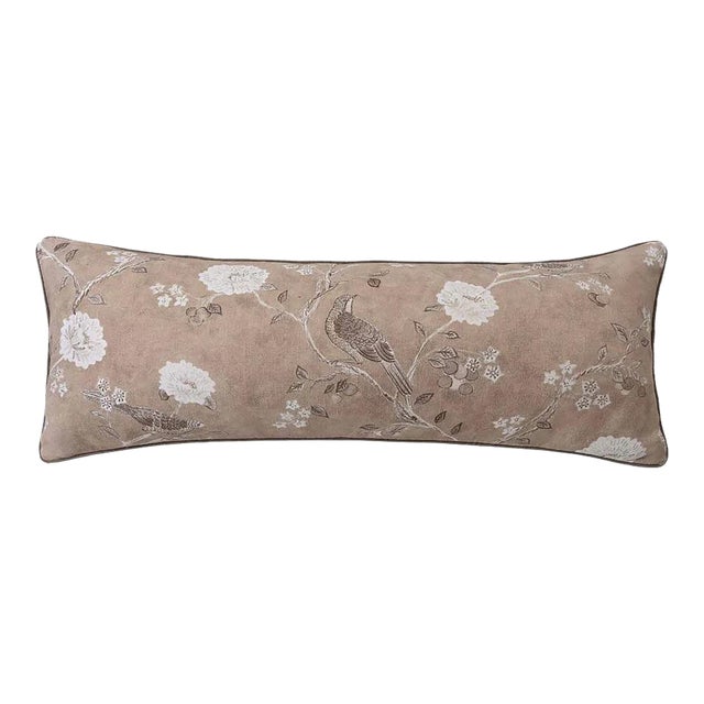 Erin Gates x Kassatex Darian Floral Lumbar Pillow Cover, 14" x 36" For Sale