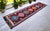 1980s Turkish Runner Rug. Hand-Knotted Tribal Deep Pink Color Hallway Rug, Kitchen Decor - 3′ × 12′ For Sale - Image 5 of 17