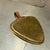 Brass Vintage Mid-Century Modern Triangular Tray Hammered Brass For Sale - Image 8 of 8