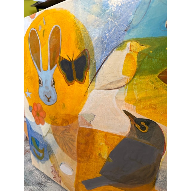 2020s “Printemps” a Fun Painting by LWren Walraven For Sale - Image 5 of 11
