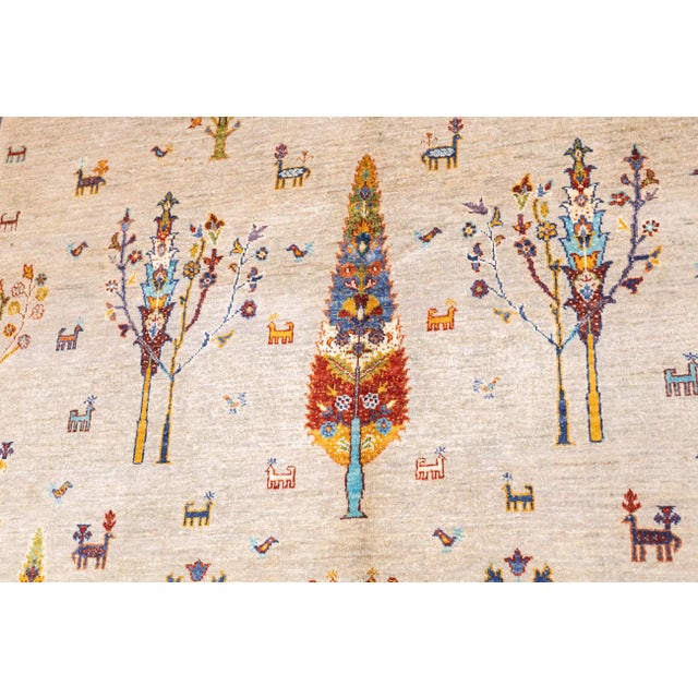 Contemporary Gabbeh Rug 5'6'' X 7'7'' For Sale - Image 11 of 11