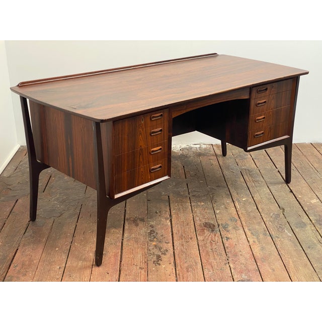 1960s Svend Age Madsen Rosewood Desk and Bookcase for H.P.Hansen For Sale - Image 5 of 18