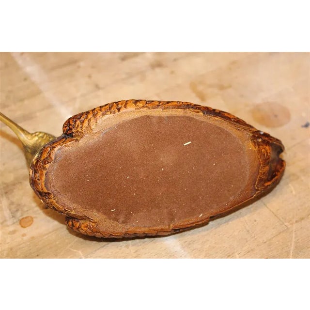 Italian Wood and Brass Bird, 1970s For Sale - Image 3 of 9