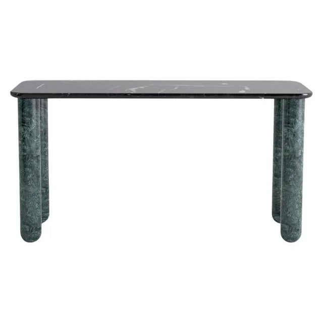 Stone Small Black and Green Marble Sunday Dining Table by Jean-Baptiste Souletie For Sale - Image 7 of 7
