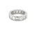 Contemporary 5.00 Carat Bezel Set Emerald Cut Eternity Band, Platinum, Size 6.5 For Sale - Image 3 of 4