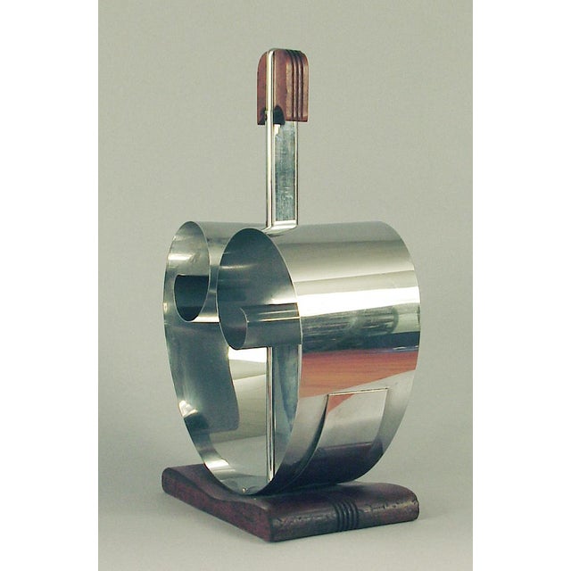 1920s Art Deco Magazine Holder by the Famous Designer F. Farr; A Revere Product For Sale In San Francisco - Image 6 of 6