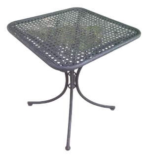 Black Wrought Iron Pedestal Table, 1960s