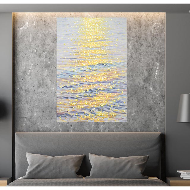 Shimmering Water. Original Modern Hand Painting For Sale - Image 10 of 11