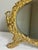 19th Century National Brass and Iron Works Gilded Cast Iron Beveled Tabletop Mirror For Sale - Image 4 of 11