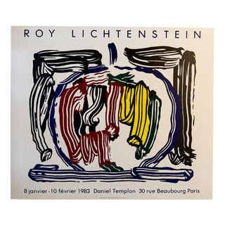 Roy Lichtenstein, Brushstroke, Still Life with Apple, 1983, Print For Sale