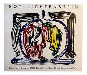 Roy Lichtenstein, Brushstroke, Still Life with Apple, 1983, Print