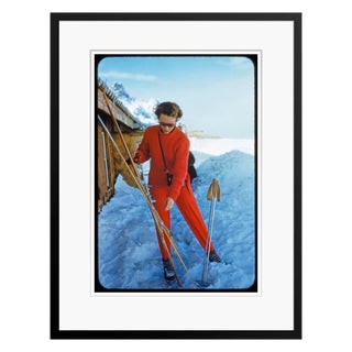 Lady in Red 1955 by Toni Frissell Framed C Print For Sale
