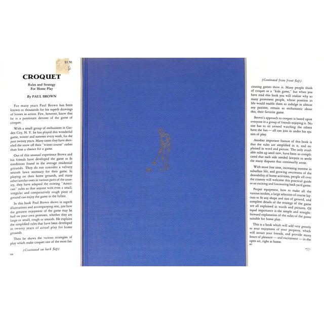 Traditional "Croquet: Rules and Strategy for Home Play" 1957 Brown, Paul For Sale - Image 3 of 15