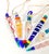 1980s Vintage Handblown Art Glass Icicle Christmas Ornaments, Multicolor Set of 6 For Sale - Image 5 of 8