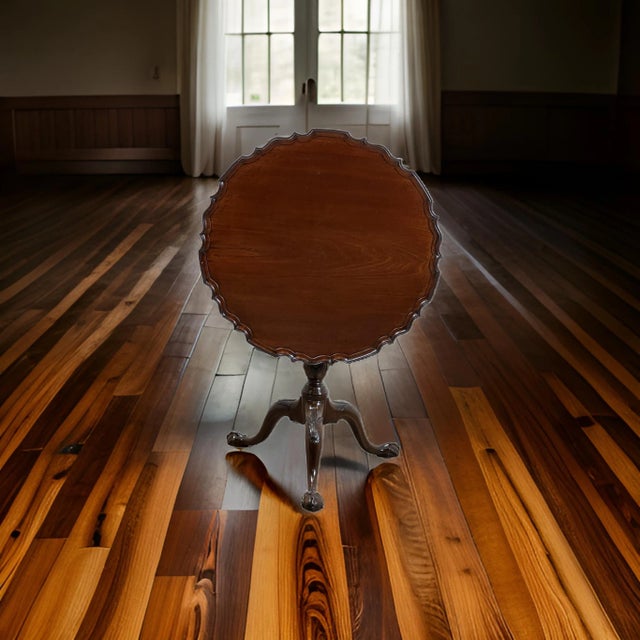Wood Fine Antique George III Tip Top Pie Crust Table C. Late 1700s For Sale - Image 7 of 12