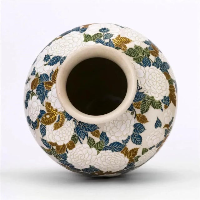 Japanese Ceramic Vase by Ito Tozan I Meiji Period For Sale - Image 9 of 13