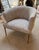 Dimensions: 32"H x 32"W x 29"D, 18"SH, 23"SD Sculptural elegance meets inviting comfort in the Interlude Home Martine Side...