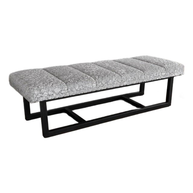 Custom Upholstered Ottoman Bench – Chicago Showroom For Sale