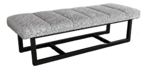 Custom Upholstered Ottoman Bench – Chicago Showroom
