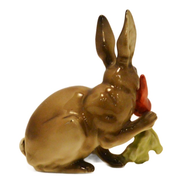 Mid-Century Hutschenreuther Porcelain Bunny With Carrot by Karl Tutter For Sale In Jacksonville, FL - Image 6 of 9